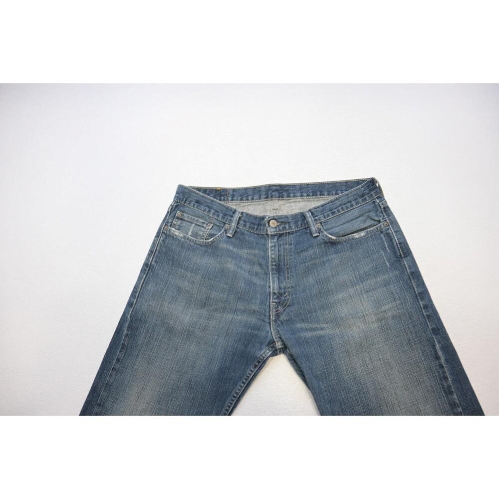 Levi's‎ 514 Straight Boot Rugged Denim Blue Jeans Mens Size 36 x 32 - Picture 5 of 7